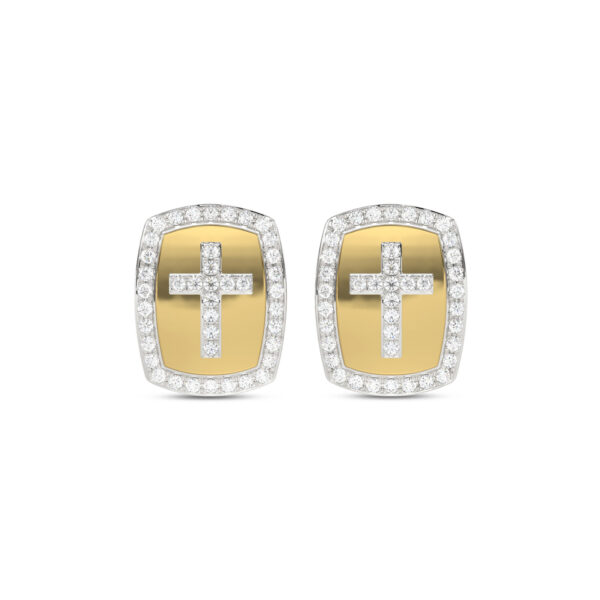 LADIES EARRINGS 0.25CT ROUND DIAMOND 10K YELLOW GOLD